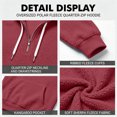 thumbnail image 5 of Zip Up Hoodie Men Polar Fleece Hooded Sweatshirt Mens Drawstring Long Sleeve Fall Fashion Streetwear, 5 of 7
