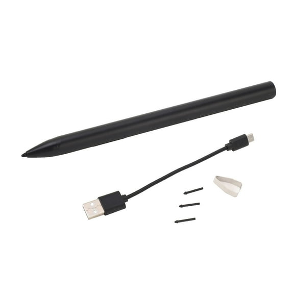 Pen Rechargeable 4096 Level Pressure Sensitivity Laptop Pencil for HP Pavilion X360 Spectre X360 ENVY X360 Digital black