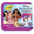 thumbnail image 4 of Crayola Disney Princess Art Case, 75 Pcs, Markers & Crayons Coloring Set, Travel Activity, Moana Ariel Gift for Girls & Boys,5+, 4 of 6