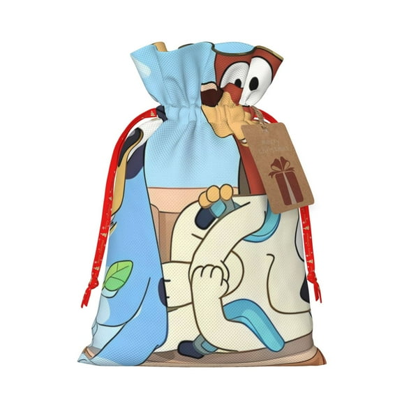 Kowoue Bluey Pattern Gift Bags ,Party Gift Bag, Christmas Goody Bags for Christmas Holidays Party Favors and Presents-Small