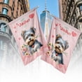 thumbnail image 4 of Happy Valentine's Day Yorkshire Terrier holding flowers House Flag 28x40in Double Sided Yorkie Dog Lover Gifts Outdoor Decor - 3005, 4 of 5
