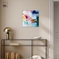 thumbnail image 2 of Art Remedy Colorful Abstracts Canvas, 20" x 20", Silver Frame, Visual Poem II, 2 of 7