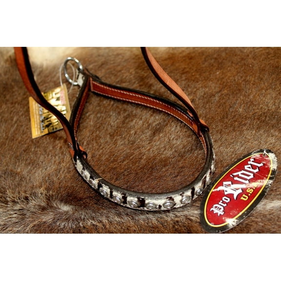 Horse Show Bridle Western Leather Barrel Racing Tack Rodeo NOSEBAND  99174