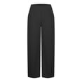 thumbnail image 7 of ZHYou Womens Leggings Slim Fit High Waist Straight Leg Pull On Hiking Yoga Pants with Pockets,Black,Size L, 7 of 7