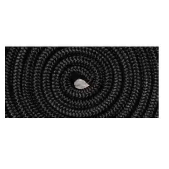 Titan Marine Ligne de Quai de Bateau 10626079 Double Tressée; Résistante à l'Eau/abrasion; Capacité Moyenne de 4500 Livres; Diamètre 1/2 Pouce x Longueur 20 Pieds; Noir; Nylon