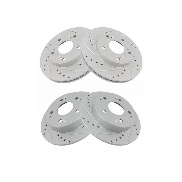 Brake Pad and Rotor Kit 4 Piece Compatible with 2002 2006 Acura RSX