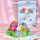 thumbnail image 1 of Paquete de 5 tarjetas de Pascua feliz 3d pop-up tarjeta de felicitación de huevo de conejito para niños, 1 of 5