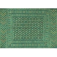 thumbnail image 1 of Ahgly Company Indoor Rectangle Persian Turquoise Blue Traditional Area Rugs, 5' x 8', 1 of 4