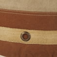 thumbnail image 6 of LR Home Medium Striped Indoor Cylinder Pouf, Beige/Brown, 16" x 16" x 16", 6 of 7