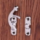 thumbnail image 2 of Candado Cerrojo Gancho Cuernos 10 Uds. Con Tornillos Portátil Retro Práctico para Herrajes Muebles, 2 of 9
