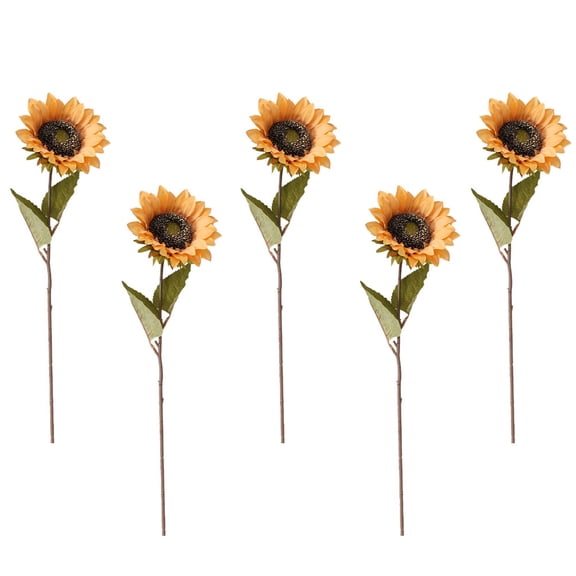 unbranded  5 Pcs Imitation Plants Blooming Filler Simulated Peonies Yellow