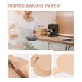 thumbnail image 6 of 100Pcs Precut Circle Cake Pan Liners Round Non-Stick Parchment Paper with Lift Tabsk4376, 6 of 7