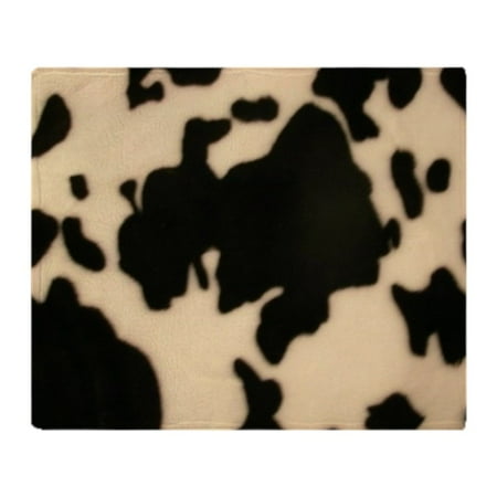 CafePress - Dairy Cow Print - Soft Fleece Throw Blanket ...