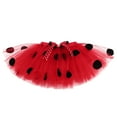 thumbnail image 6 of FYMNSI Baby Girls Ladybug 2nd Second Birthday Party Cake Smash Outfit Cotton Short Sleeve Romper Bodysuit Princess Tutu Tulle Skirt Bowknot Headband Set for Two Years Old Photo Shooting 2 Years Red, 6 of 8