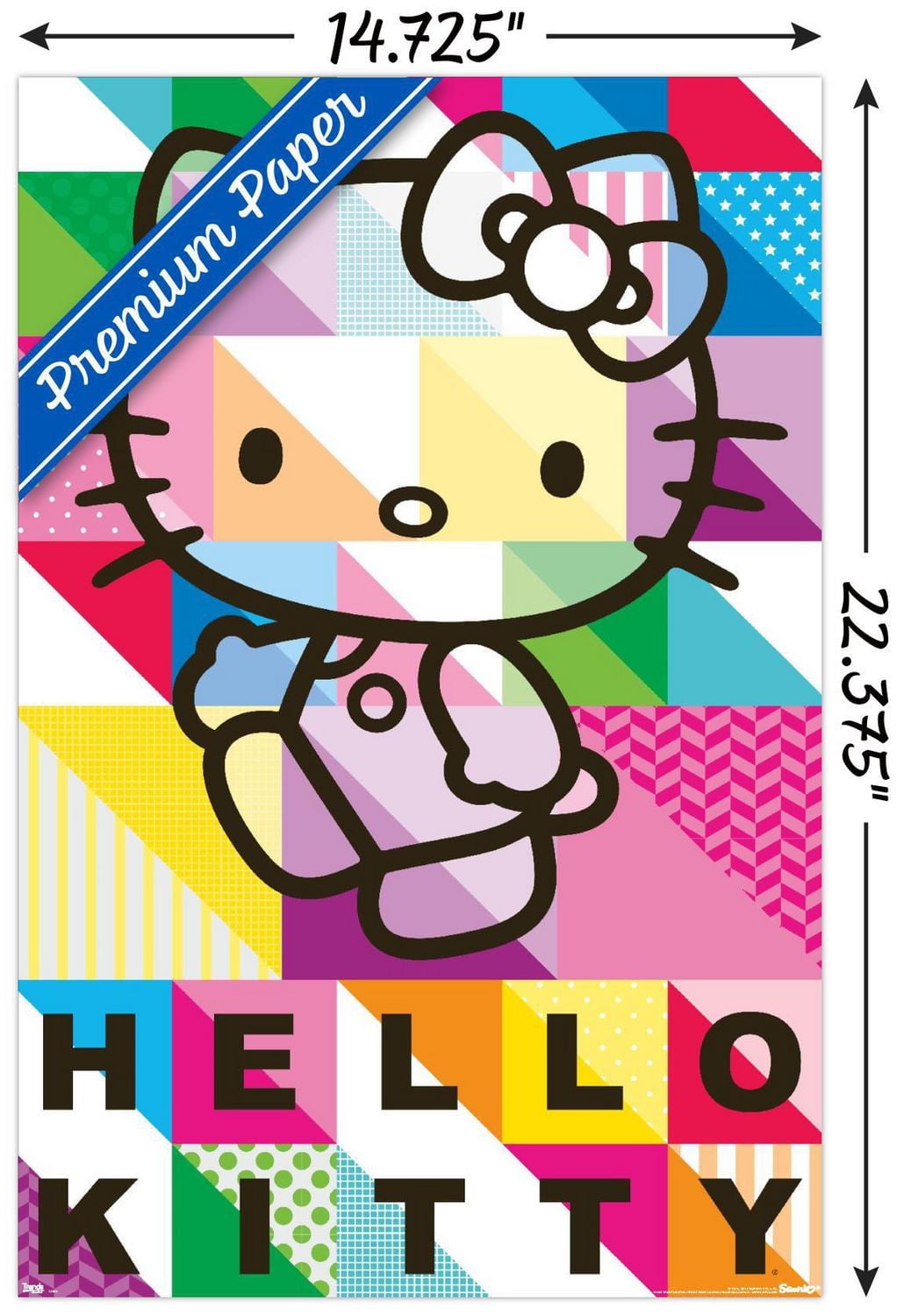 Hello Kitty - Patterns Wall Poster, 22.375" x 34"