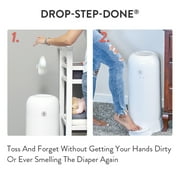 Prince Lionheart MY TWIST’R™ Diaper Disposal System | Outsmart Odors| Drop – Step - Done® | Easy to use | Designed to Last | High Capacity Bags | Personalize to Match Nursery