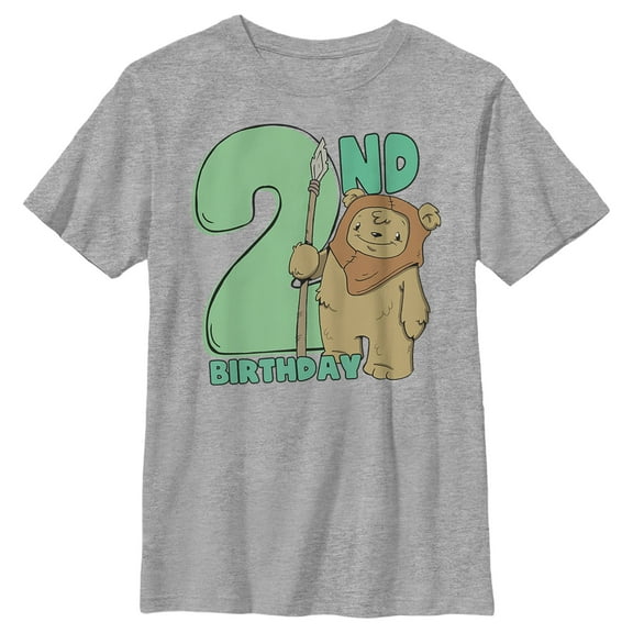 Boy's Star Wars 2nd Birthday Cute Ewok Graphic T-Shirt