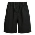 thumbnail image 2 of XL-5X Plus Size Cargo Shorts for Men with Pockets Big & Tall Drawstring Elastic Waist Solid Color Relaxed Straight Leg Hiking Short, 2 of 8