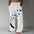 thumbnail image 2 of Pantalones Para Hombres Pantalones Largos Con Bolsillos de Moda de Cintura Media Estampados Sueltos Informales Odeerbi ODB183283, 2 of 5