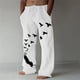 thumbnail image 2 of Pantalones largos con bolsillos de moda de media cintura con estampado suelto informal para hombre Pompotops  ulkah940446, 2 of 5
