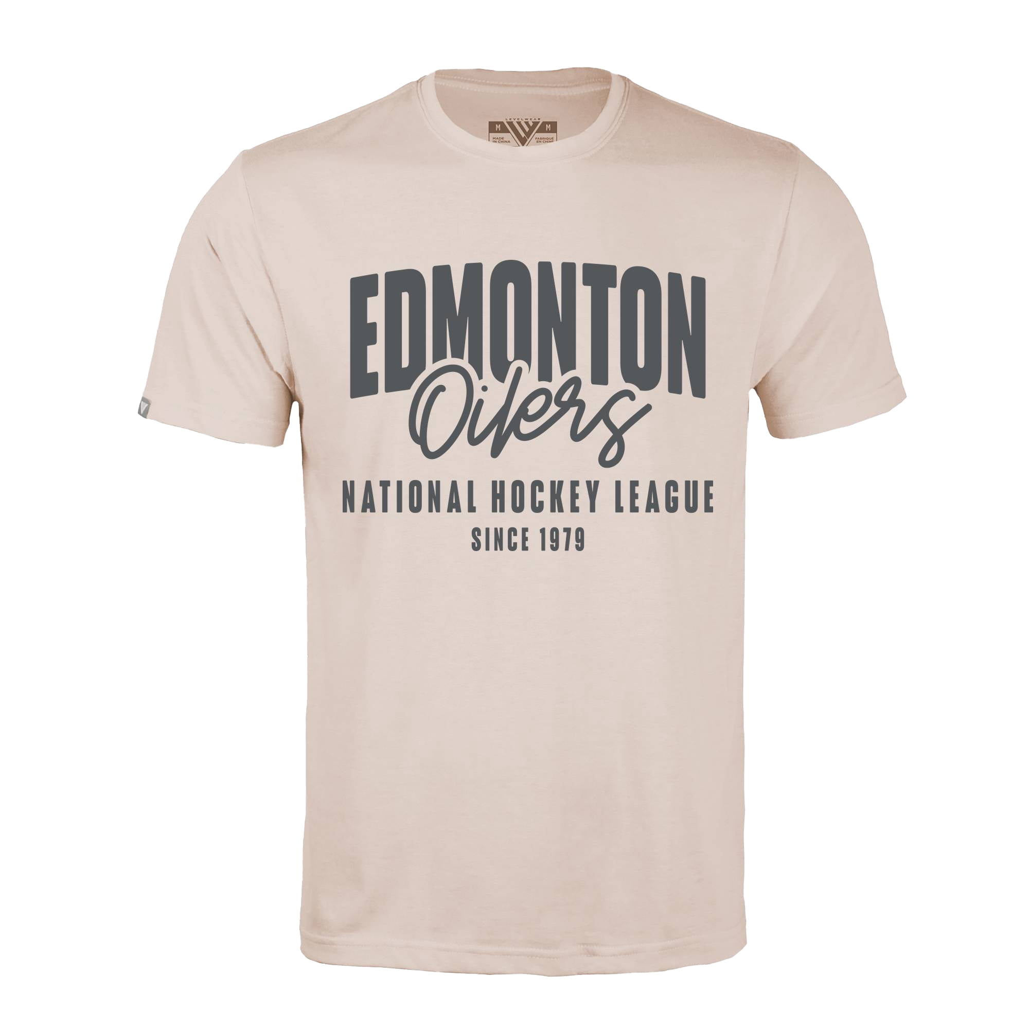 Men's Levelwear Khaki Edmonton Oilers Richmond Response T-Shirt
