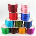 thumbnail image 4 of U8MO 40 Meters Nylon Chinese Satin Silk Knot Cord 2mm RATTAIL Thread Necklace Spool-1# Red, 4 of 9