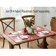 thumbnail image 5 of Home Bargains Plus Christmas Holiday Tassels Provence 60 x 84 inch Oval Fabric Tablecloth, 5 of 7