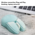 thumbnail image 4 of Adjustable DPI Sensitivity Cute Rabbit Mouse, 33ft Effective Range, Battery Powered Silent Gaming Mice with 2.4G , Symmetrical Design for Office Home Travel, 4 of 7