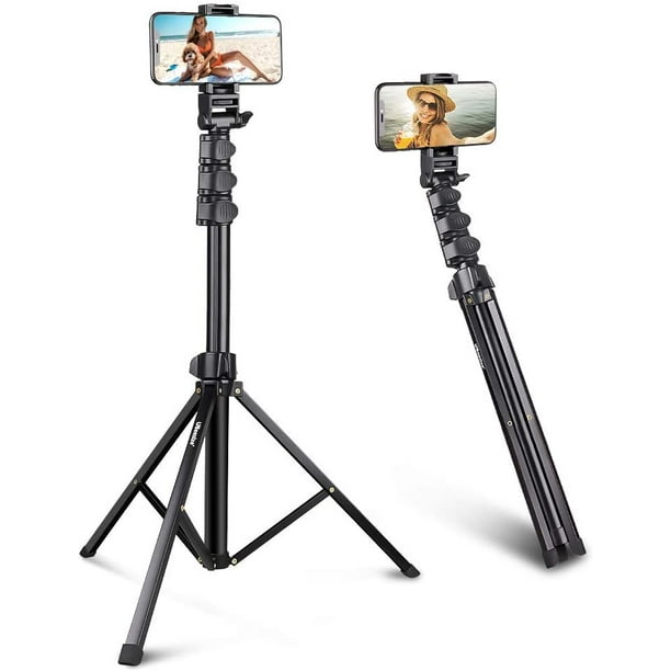 schaamte Afrika Boost 67'' Phone Tripod Stand & Selfie Stick Tripod, All in One Professional Cell  Phone Tripod, Cellphone Tripod with Bluetooth Remote and Phone Holder,  Compatible with All Phones/Cameras - Walmart.com