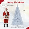 thumbnail image 3 of Costway 7.5 FT Artificial Christmas Tree with 1346 Branch Tips 400 Lights 11 Lighting Modes, 3 of 10