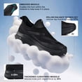 thumbnail image 4 of Men's Wide Toe Box Walking Shoes with Metatarsal Pad & Arch Support, Hands Free Slip-On Zero Drop Sneakers, Cushioned Breathable Athletic Shoes, 4 of 6