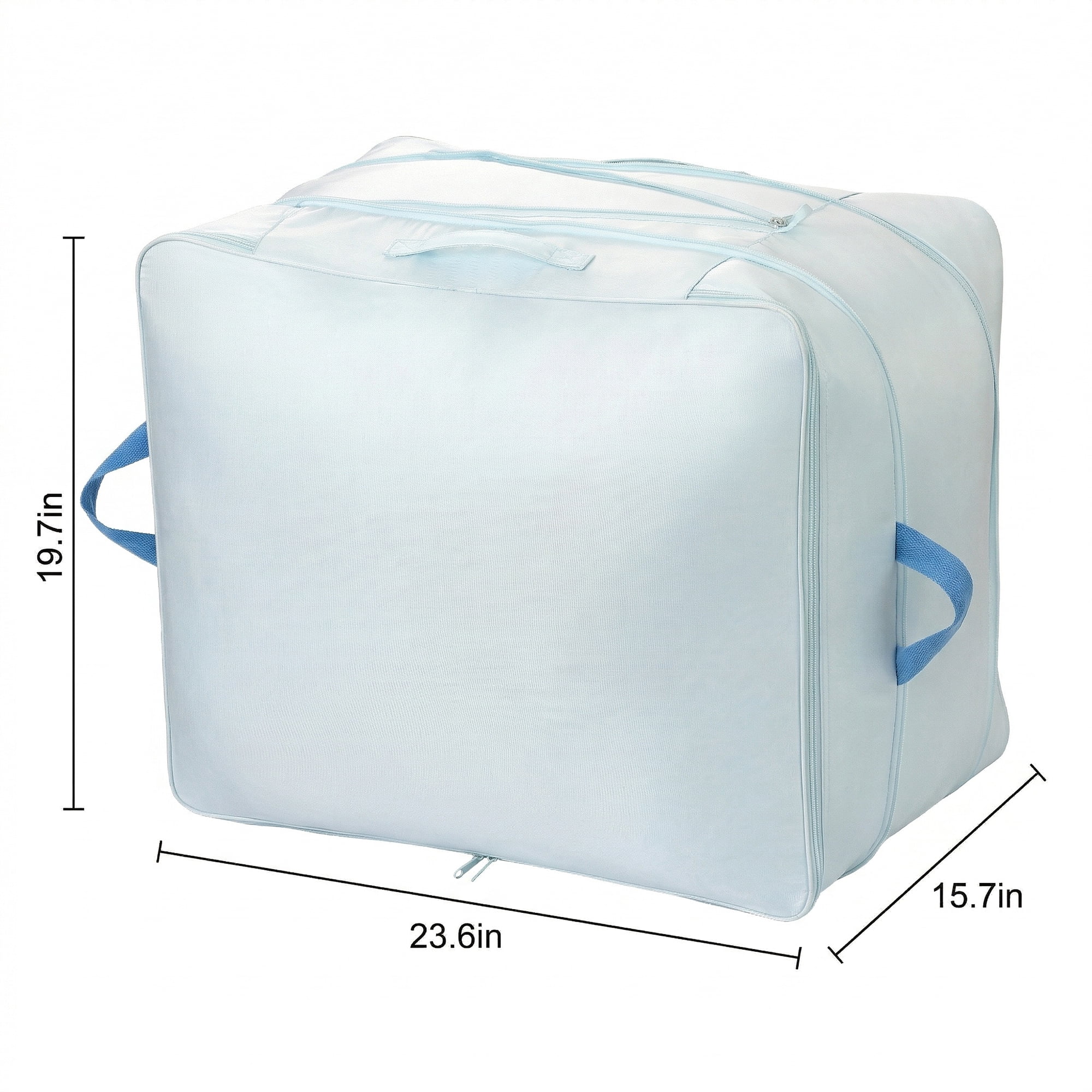 Unique Bargains Clothes Storage Bags for Organizing Bedroom Light Blue 23.6"x19.7"x15.7"