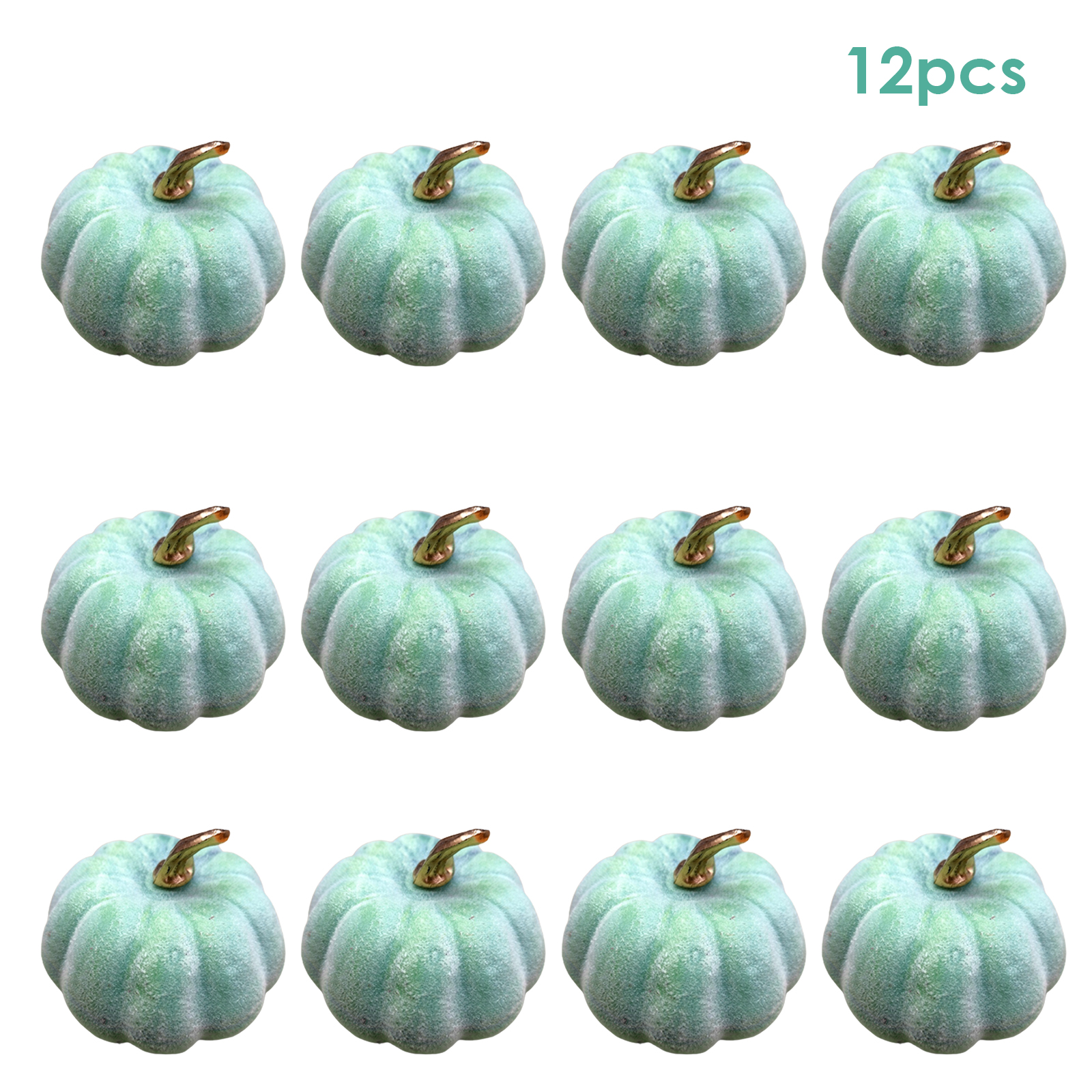 MATHOWAL 12 pieces of artificial autumn pumpkins in bulk, pumpkin