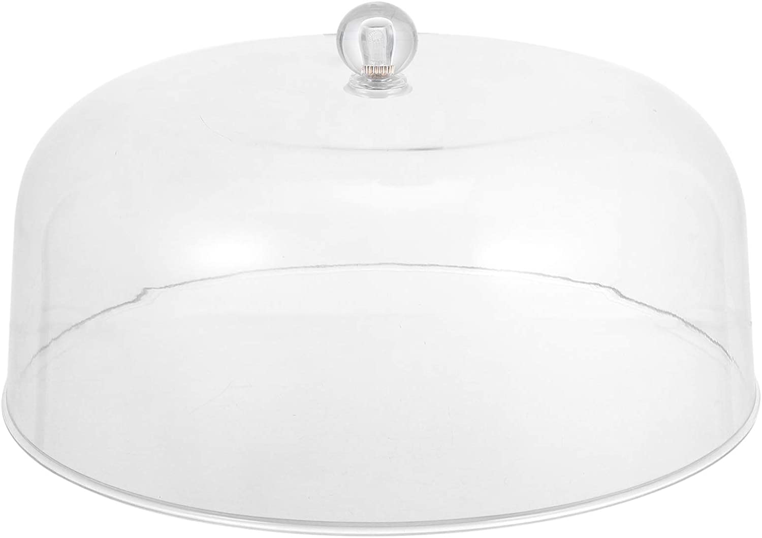 Round Cake Dome Cover Food Plate Lid Clear Cover Snack Display Cover Food Domes for Home Baking