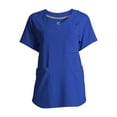 thumbnail image 3 of ClimateRight by Cuddl Duds Short Sleeve V-Neck Scrub Top (Women's ), 3 of 6