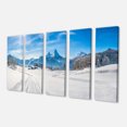 thumbnail image 2 of Winter in Bavarian Alps Panorama - Landscape Canvas Art Print, 2 of 3