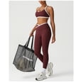 thumbnail image 6 of PISONIC Women's Workout Sets 2 Piece - Seamless Cross Yoga Leggings and Sports Bra Gym Outfits Activewear Matching Set, 6 of 6