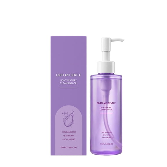 SZBAOAN Eggplant Pore Cleansing Oil,Gentle Pore Cleanser for Sebum & Blackheads,Dissolve Makeup and Balance Oily Skin,Soothing & Hydrating For Women