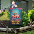 thumbnail image 6 of Flowers Flamingo Garden Flag House Banner 28" x 40" Double Sided Outdoor Yard Decoration, 6 of 6