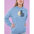 thumbnail image 2 of Be Kind Daisy Hoodie Women -Image by Shutterstock, Female 3X-Large, 2 of 4