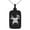 Black, variant on Stainless Steel Hephaestus Greek God of Blacksmith & Fire Engraved Small Rectangle Dog Tag Charm Pendant Necklace