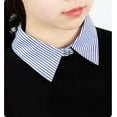 thumbnail image 2 of YooGuoGuo 2 Packs Cotton Fake Collar Detachable Dickey Collar Blouse Half Shirts Faux False Collar for Women & Men Favors, 2 of 2