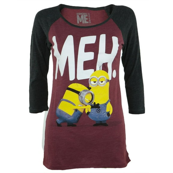 Despicable Me - Push Me Juniors Raglan - Medium
