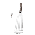 thumbnail image 2 of Espátula para pescado resistente al calor - Espátula de metal de acero inoxidable para sartén antiadherente - Espátulas de primera calidad para cocinar pescado y carne, 2 of 5