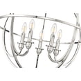 thumbnail image 2 of Millennium Lighting  Artemis 5/6 Chandelier Ceiling Light Polished Nickel - 5, 2 of 7