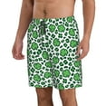 thumbnail image 2 of Pofeuu Leopard print St. Patrick's Day Prin Men's Swim Trunks Quick Dry Bathing Suit Swimming Board Shorts Mesh Lining Beach Swimwear-Large, 2 of 6