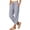 Navy(New&Hot), variant on ZHYou No Boundarie Gingham Pants for Women Drawstring Side Slit Button Baggy Fit Casual Lounge Trousers with Pockets,Black,Size M