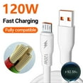 thumbnail image 3 of Data Cable High Current Fast Charging 120W Micro USB Mobile Phone Charger Cable Data Cord for Office, 3 of 10