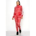 thumbnail image 3 of Victorious Women's Bandana Paisley 2 Piece Tracksuit Set - Red - Large, 3 of 4