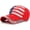 Red, variant on 4th of July Patriotic American Flag Baseball Cap - Sparkle Hat for Men & Women (White)